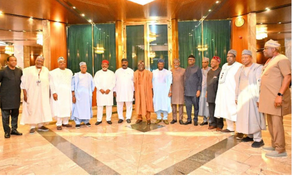 Tinubu Reunites with His 1999 Governor Mates